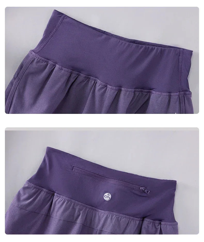 DRUR Pantalones Cortos de Yoga para Mujer, Verano, Deportivos, de Cinco Cuartos, Cintura Elástica, para Correr, Entrenamiento, Leggings Cortos para Mujer, Pantalones Cortos Deportivos