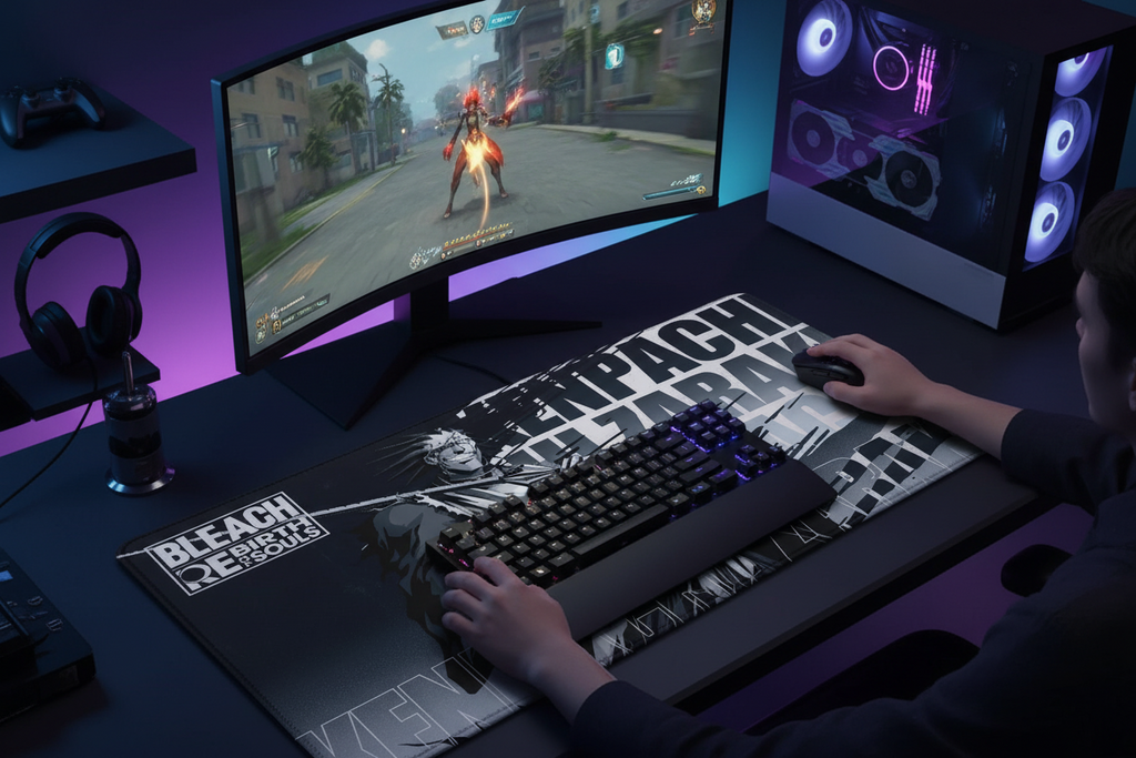 Gaming BLEACH Mouse Pad XXL Laptops Office Durable Desk Mat 900x400mm Kuchiki Rukia Gamer Cabinet Keyboard Carpet Speed Mousepad
