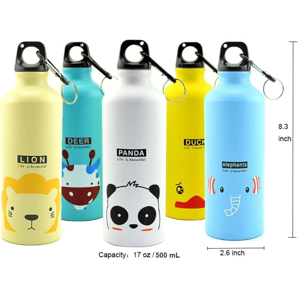 Cute Panda Insulated Kids Sport Water Bottle | Vacuum Stainless Steel Thermos