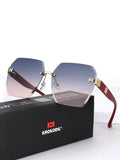 Gafas de Sol de Moda 2025 de Lujo, Marca de Diseñador, Mujer Hombre, Retro Cuadradas, Montura Grande, Protección UV400, Gafas para Exteriores, Con Estuche