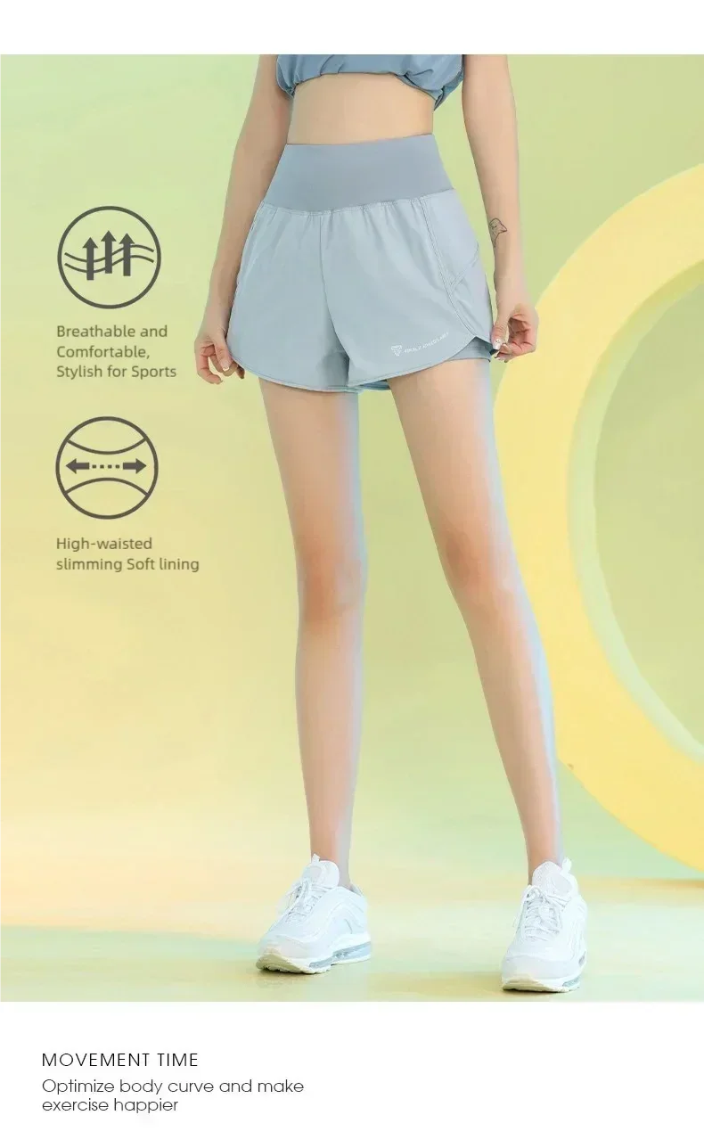 Pantalones cortos de yoga PHIGEER para mujer, ligeros, para gimnasio, ciclismo, entrenamiento, con bolsillo, transpirables, para correr, ropa deportiva