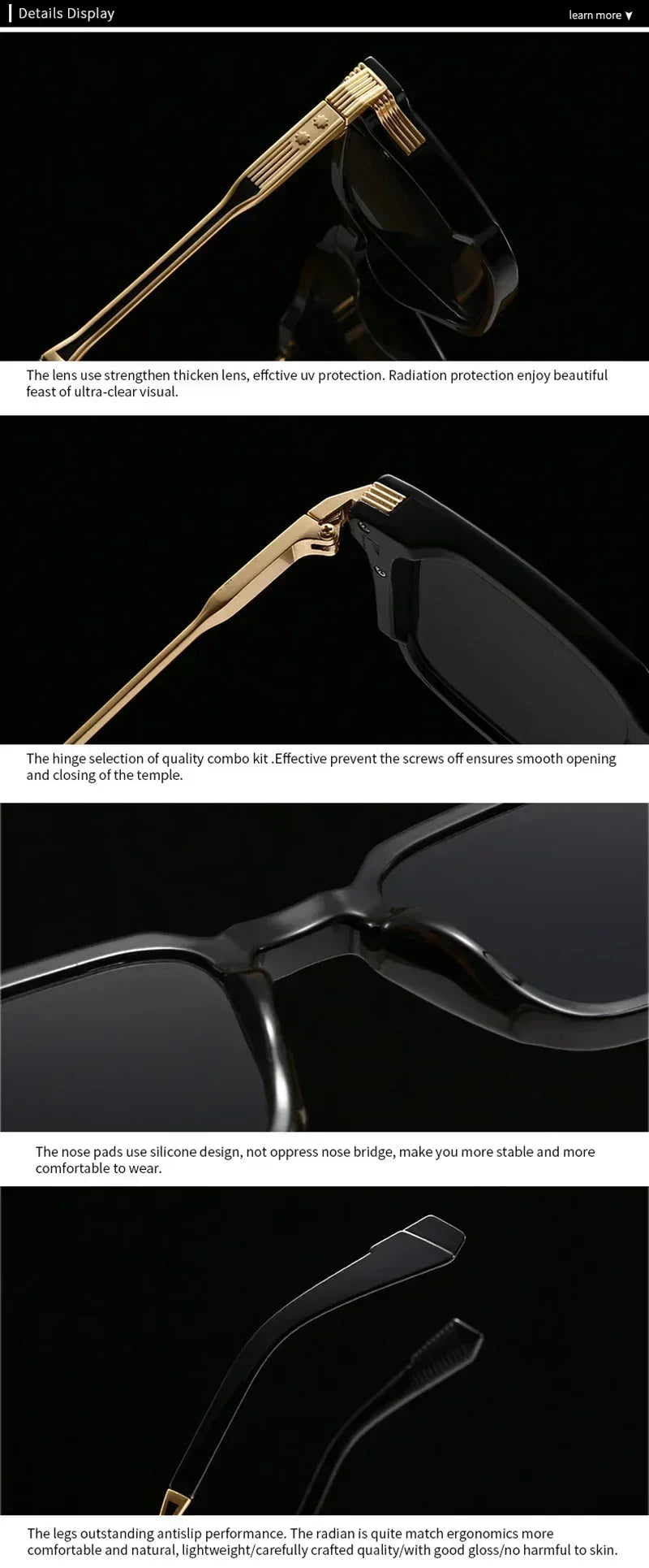 SHAUNA Gafas de sol de lujo cuadradas nuevas para mujer, remaches retro, lentes de sol degradadas para hombre, UV400