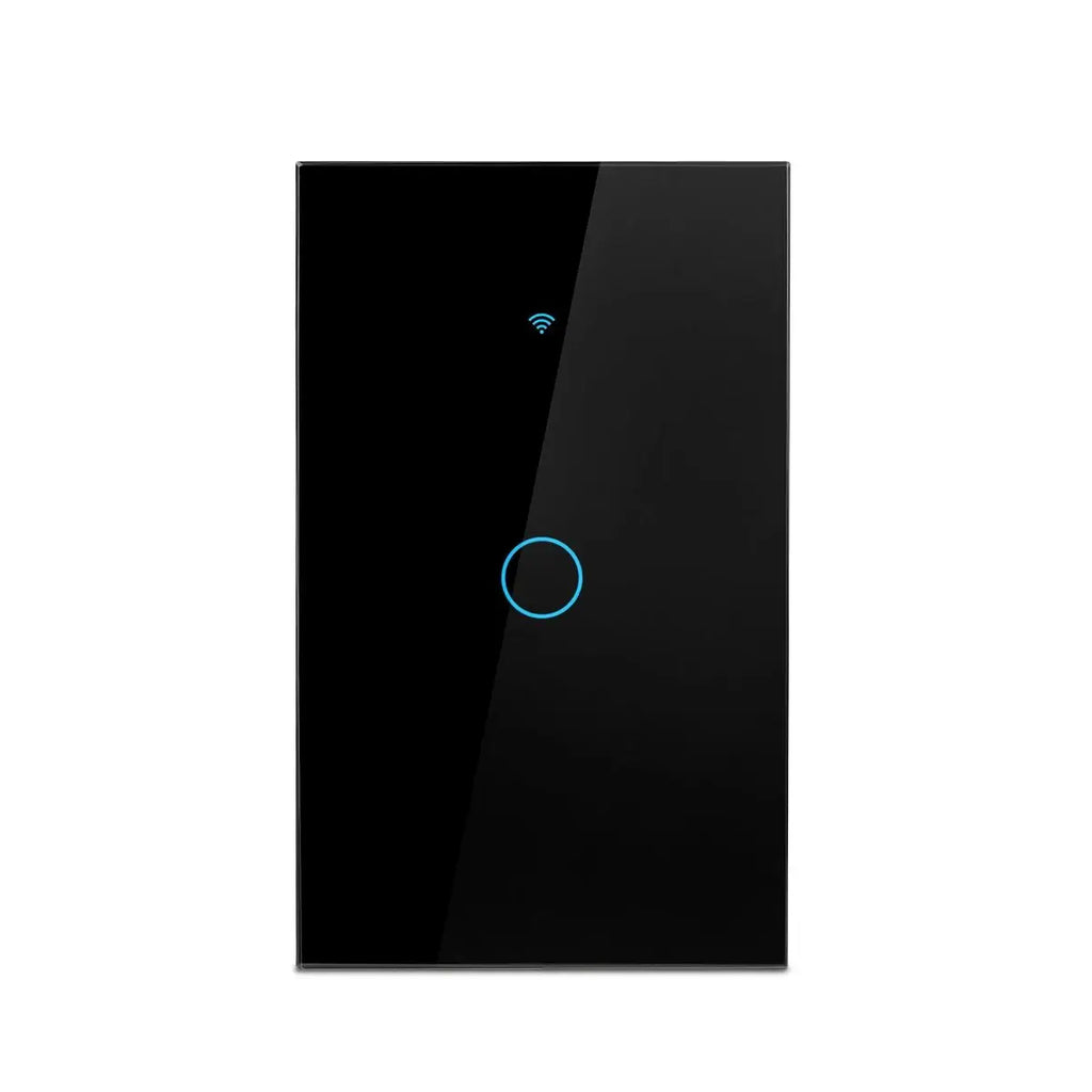 Interruptores inteligentes Tuya (EE. UU.) con cable neutro/sin cable neutro necesario, interruptor de luz táctil WiFi de 1/2/3/4 grupos, funciona con Alexa Google Home