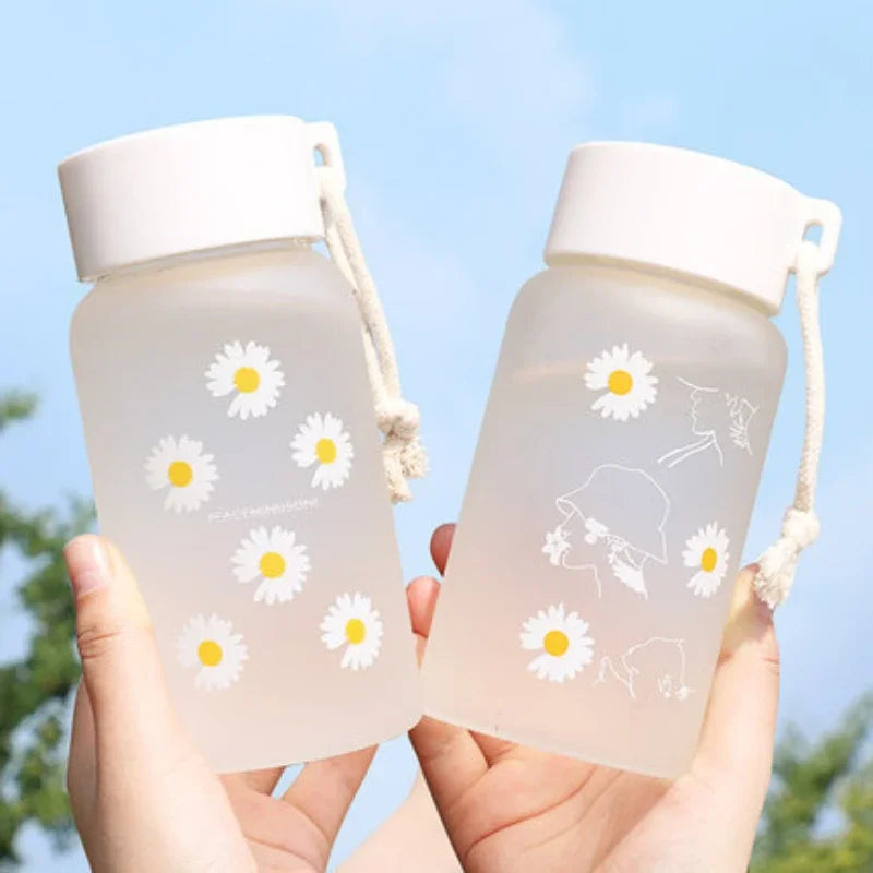Botella de agua termo portátil | Termo Kawaii de acero inoxidable para el verano