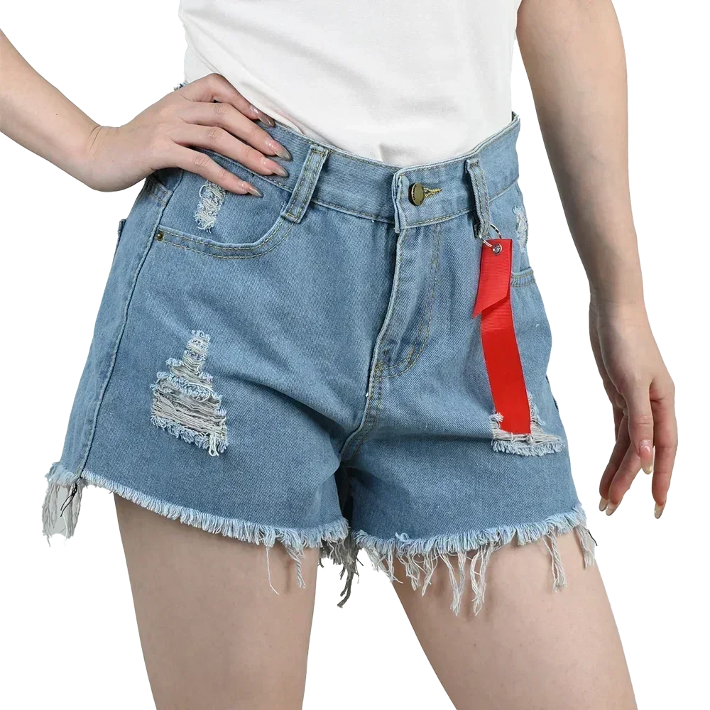 3 shorts vaqueros de mujer de cintura alta 2025 de verano, pantalones cortos negros, azules y blancos, pantalones vaqueros rotos para mujer, pantalones cortos, ropa de calle