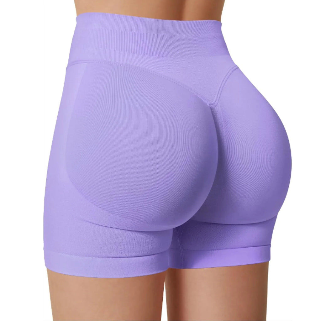 Pantalones cortos de yoga de cintura alta para verano, a la moda y sexys, para correr, fitness, leggings de yoga de color sólido