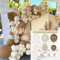 Kit de arco de guirnalda de globos blancos arena para decoración de fiesta de cumpleaños, baby shower, globos de látex para fiesta de boda y cumpleaños