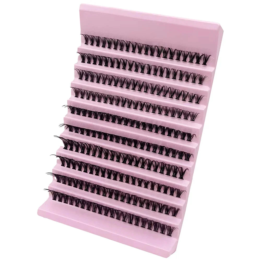 Pestañas Individuales 8-16mm 200pcs Pestañas en Grupo | Aspecto Natural Bandeja Mixta para Extensión de Pestañas DIY
