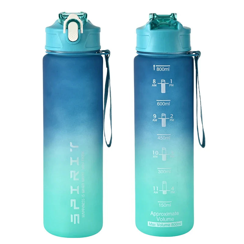 Peace botella de agua deportiva de gran capacidad de 800 ml | Vaso de plástico a prueba de fugas para gimnasio, actividades al aire libre y viajes