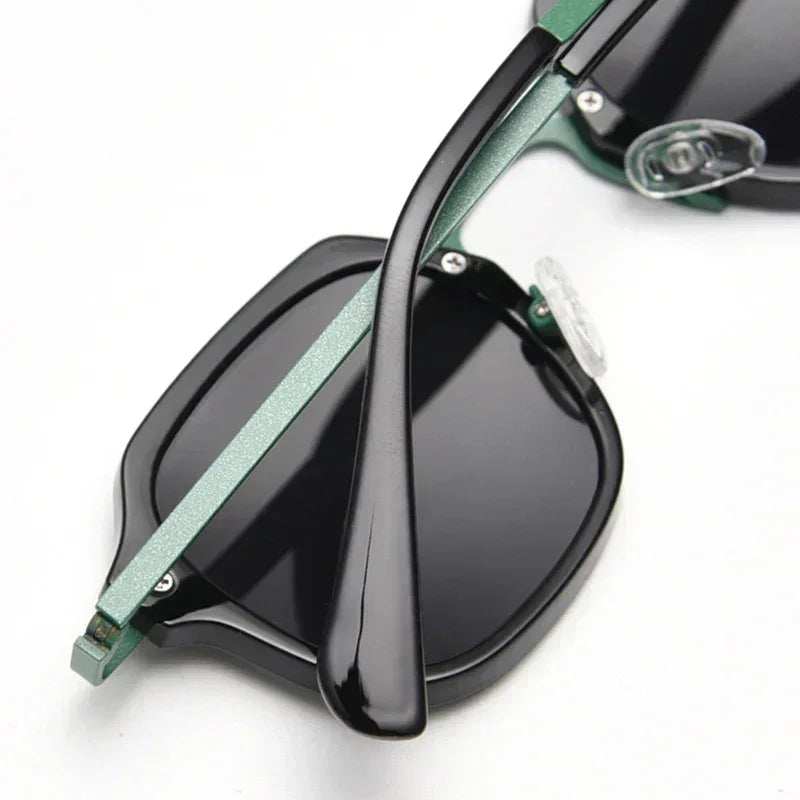 Caterside Gafas de sol polarizadas de estilo punk retro para hombres, moda, gafas de sol cuadradas para mujer, para viajes al aire libre, conducir, protección UV400