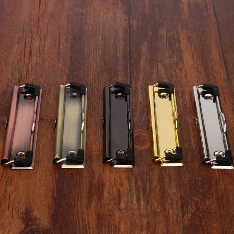 2 clips metálicos para portapapeles, clips para carpetas, clips para archivadores con tornillos, organizador de almacenamiento de papel, material escolar, papelería de oficina