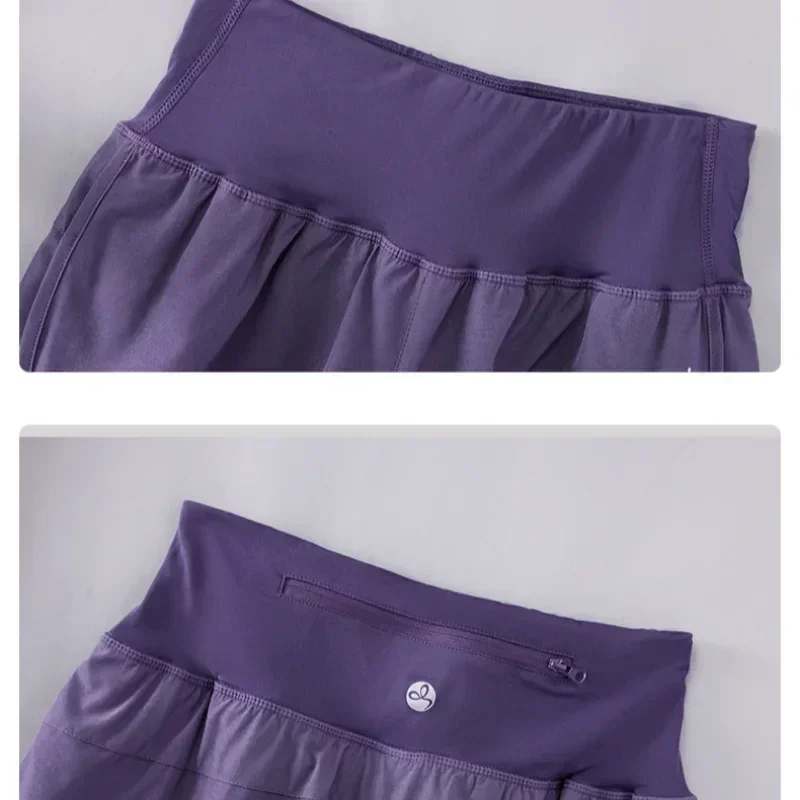 DRUR Pantalones Cortos de Yoga para Mujer, Verano, Deportivos, de Cinco Cuartos, Cintura Elástica, para Correr, Entrenamiento, Leggings Cortos para Mujer, Pantalones Cortos Deportivos