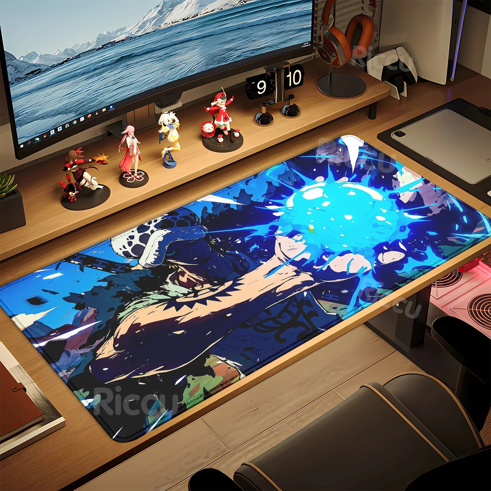 HD peripherals One P-Piece Gaming Mouse Pad Japan Anime Gamer Keyboard PC Mouse Mat Rubber Cartoon Motbook Computer Book cushion