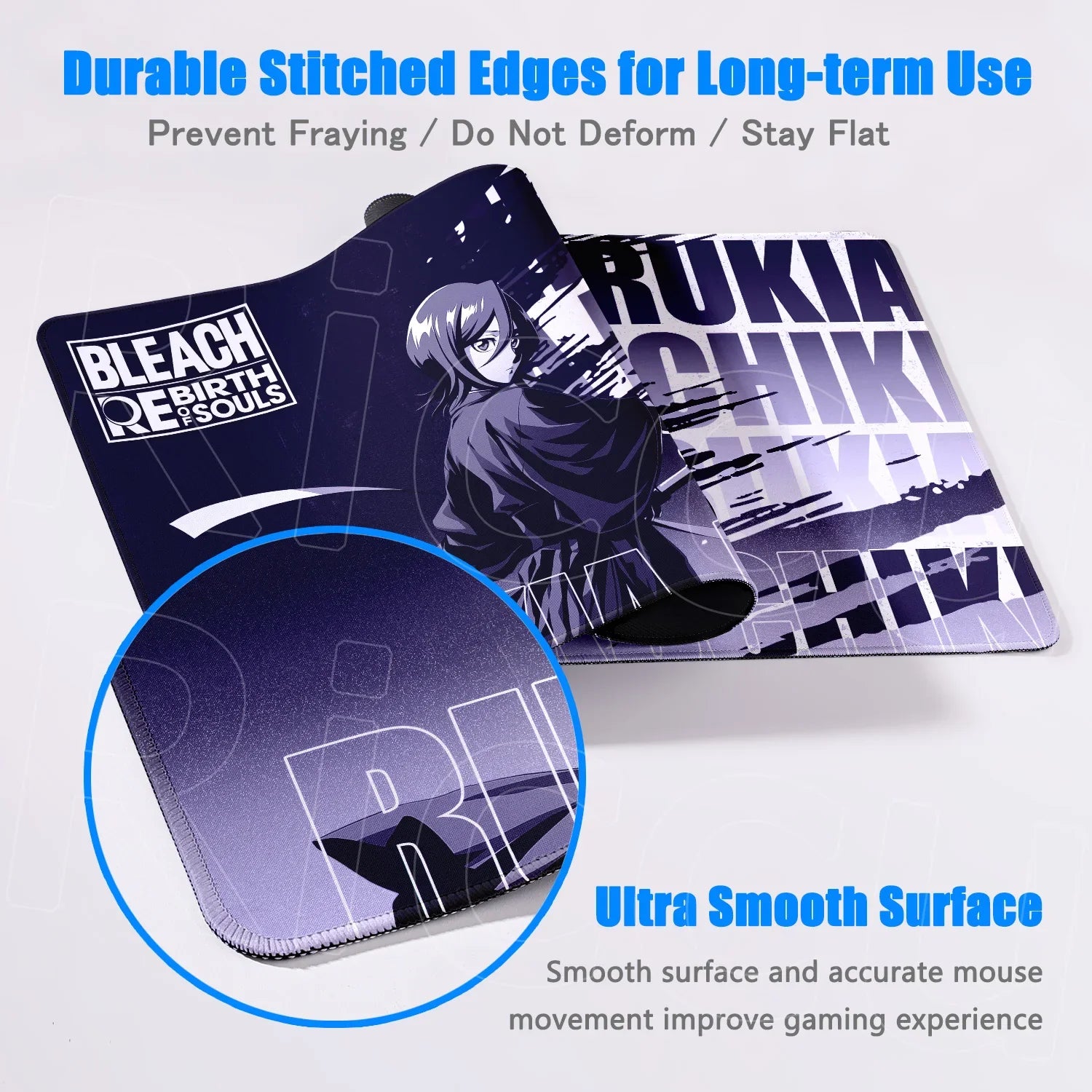 Gaming BLEACH Mouse Pad XXL Laptops Office Durable Desk Mat 900x400mm Kuchiki Rukia Gamer Cabinet Keyboard Carpet Speed Mousepad