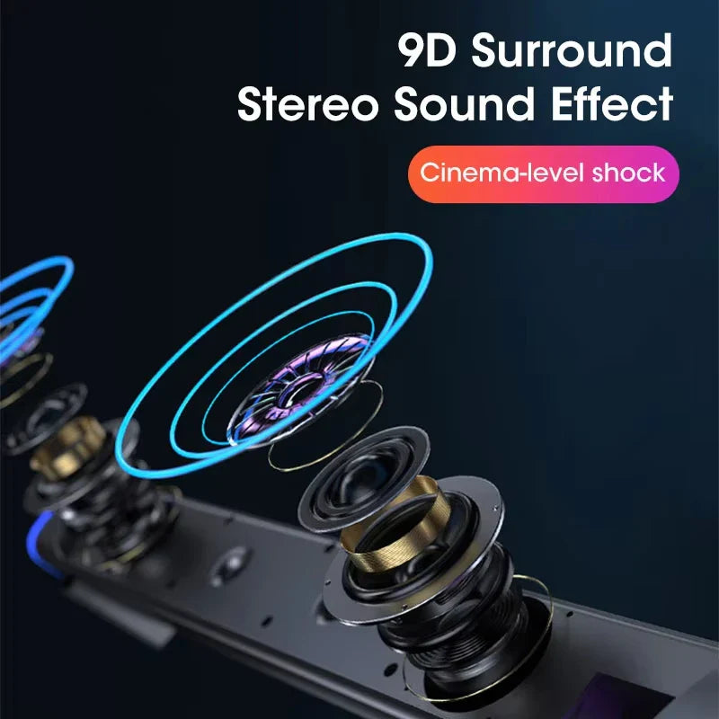 El último altavoz woofer Bluetooth | Sonido envolvente con calidad de cine IMAX | Sistema de cine en casa inalámbrico | Para portátiles y televisores