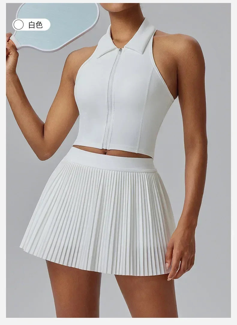 Falda deportiva floral con descuento para mujer, de secado rápido, bádminton, tenis, falda pantalón, fitness, falda plisada de medio cuerpo, shorts
