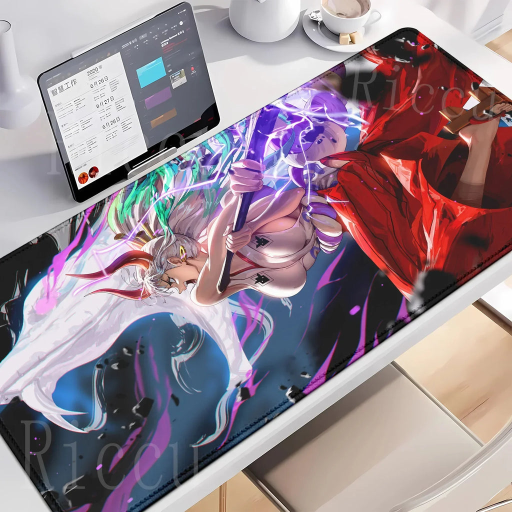 HD peripherals One P-Piece Gaming Mouse Pad Japan Anime Gamer Keyboard PC Mouse Mat Rubber Cartoon Motbook Computer Book cushion