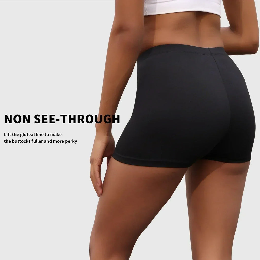 Paquete de 3 shorts de ciclista de cintura alta para mujer, ultrasuaves, control de abdomen, no transparentes, para ejercicio, yoga, correr, push up, gimnasio y fitness.
