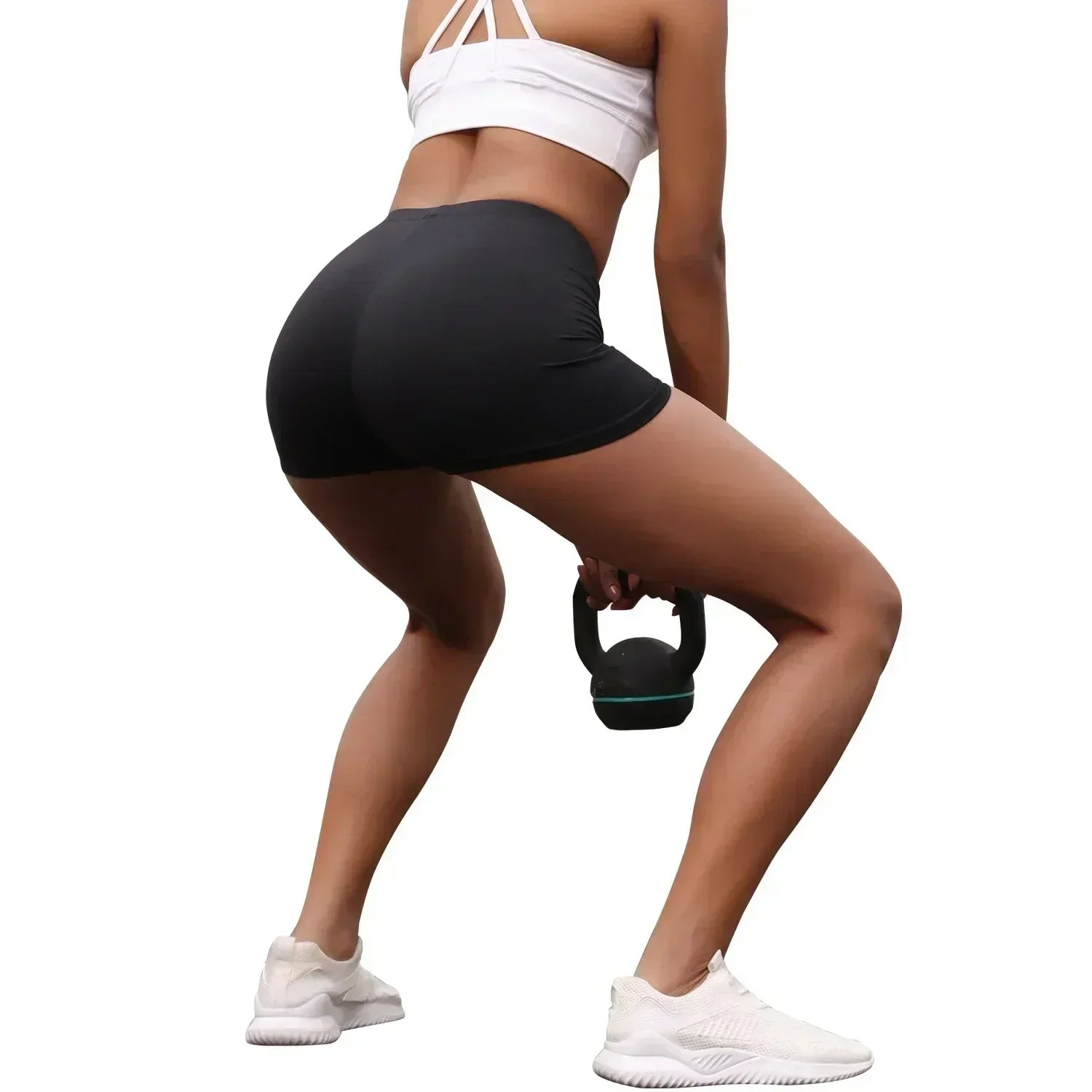 Paquete de 3 shorts de ciclista de cintura alta para mujer, ultrasuaves, control de abdomen, no transparentes, para ejercicio, yoga, correr, push up, gimnasio y fitness.