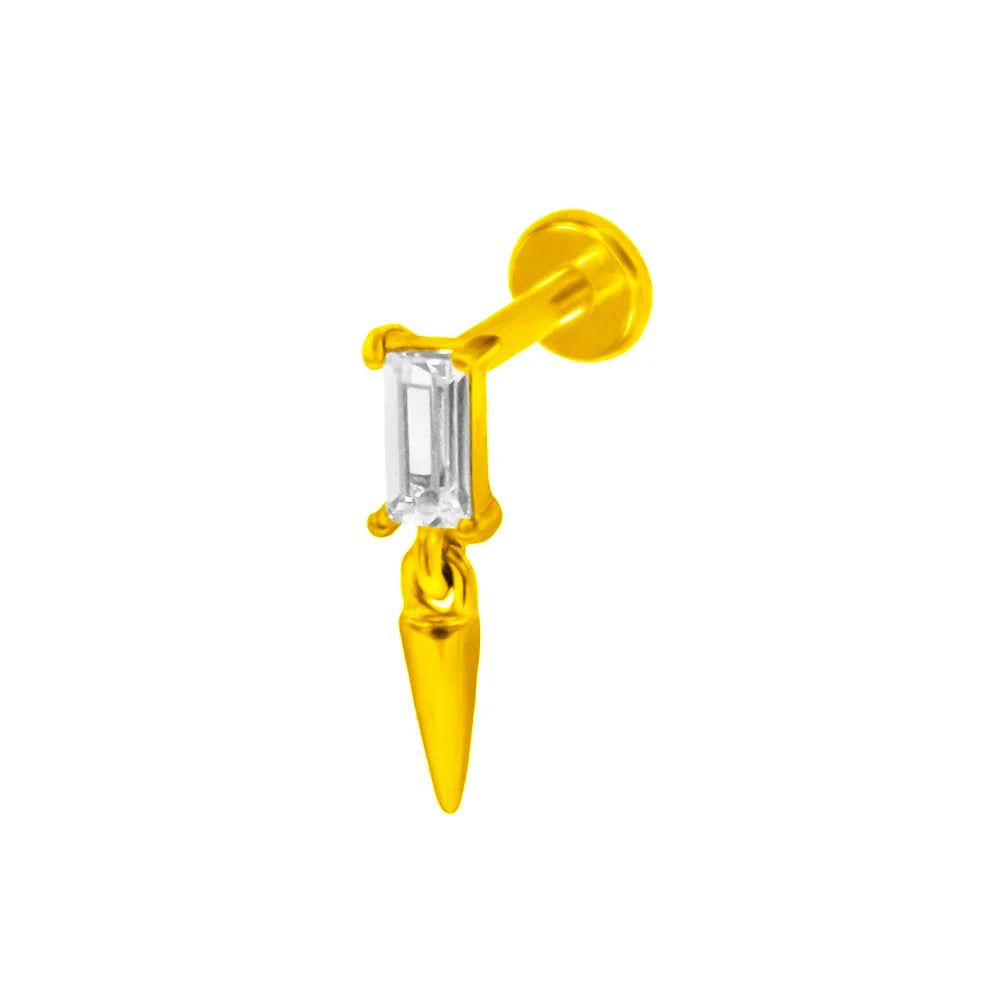 Lightning Internal Thread Labret Piercing Crown Bee Flowers Cartilage Earring Tragus Conch 316L Stainlesss Steel Body Jewelry