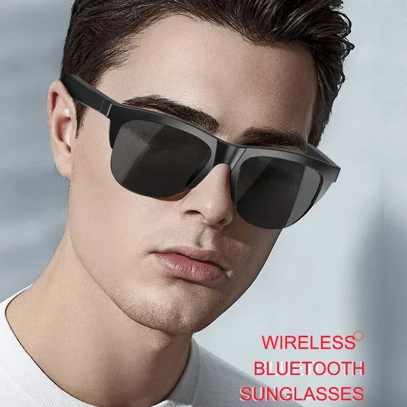 Gafas Bluetooth Inteligentes Auriculares Inalámbricos Auriculares Táctiles Conducción Ósea Música Auriculares Inalámbricos Gafas de Sol Resistentes a los Rayos UV
