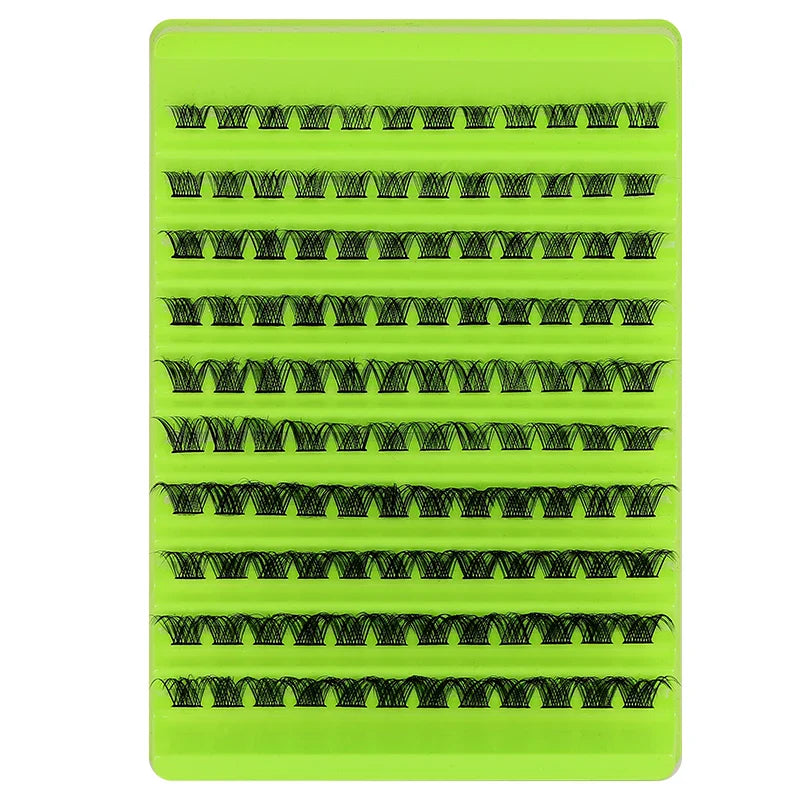 DIY Pestañas en Grupo Curva D Pestañas Individuales 8-16mm | 120 Pzas Extensiones de Pestañas Naturales Esponjosas