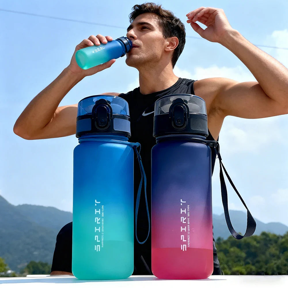 Large Capacity Motivational Sports Water Bottle | Leak Proof Reusable Cup for Gym Outdoor Travel