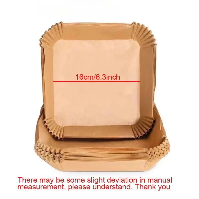 Disposable Air Fryer Paper Liners | Oil-Proof Baking Trays Set