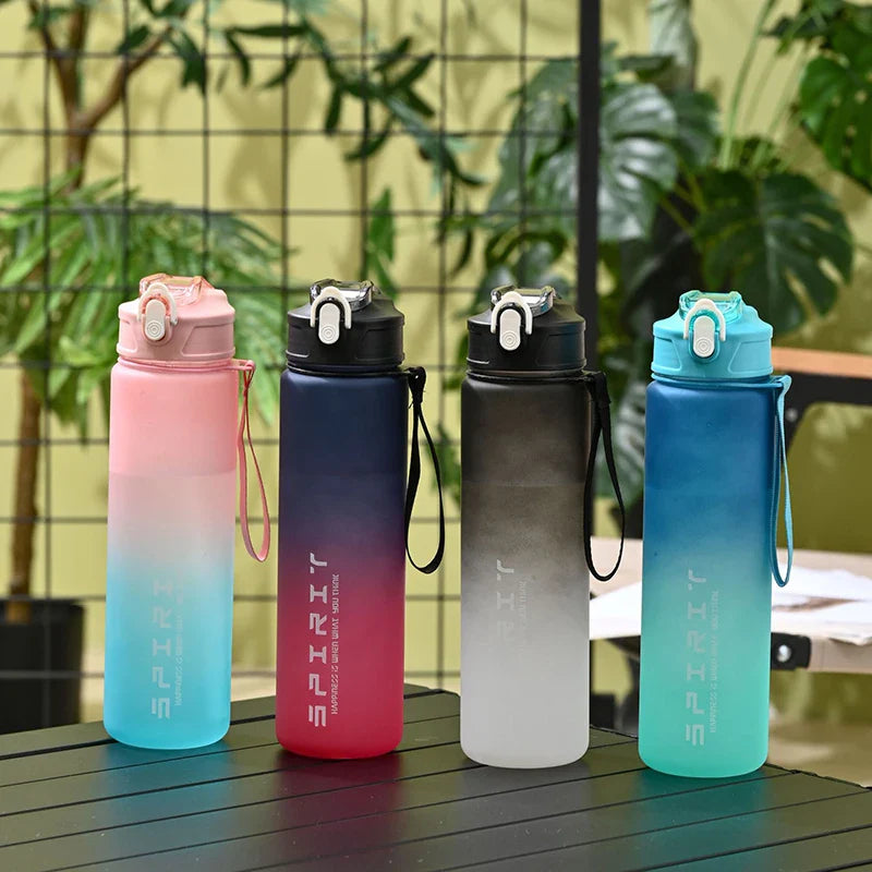 Peace botella de agua deportiva de gran capacidad de 800 ml | Vaso de plástico a prueba de fugas para gimnasio, actividades al aire libre y viajes