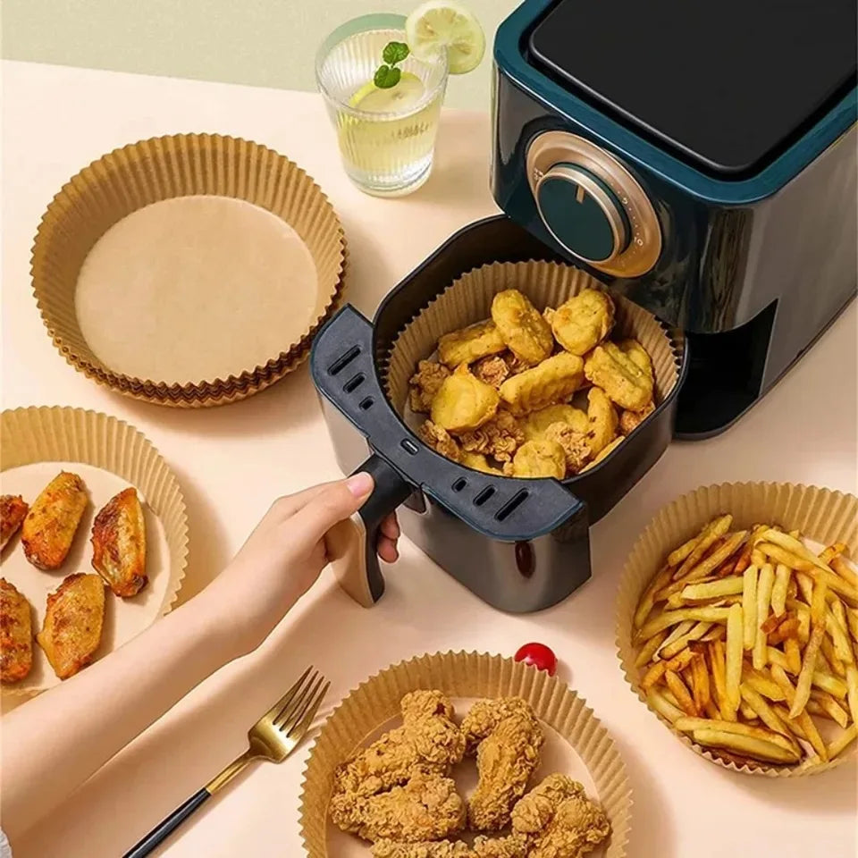 Disposable Air Fryer Paper Liners | Oil-Proof Baking Trays Set