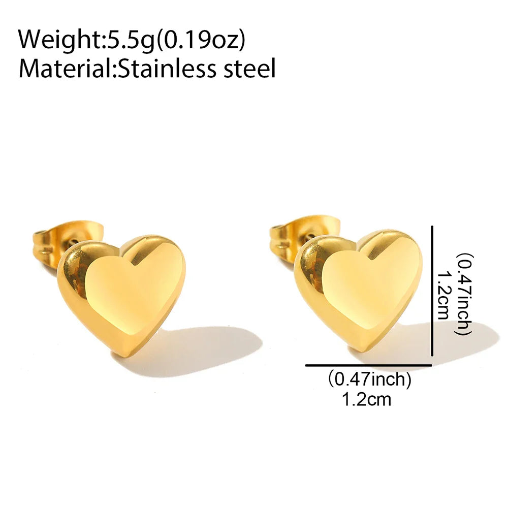 Pendientes de acero inoxidable con forma de corazón de melocotón cúbico, pendientes sofisticados con sentido de alta gama para mujer, joyería para banquetes, regalos de aniversario, nuevo