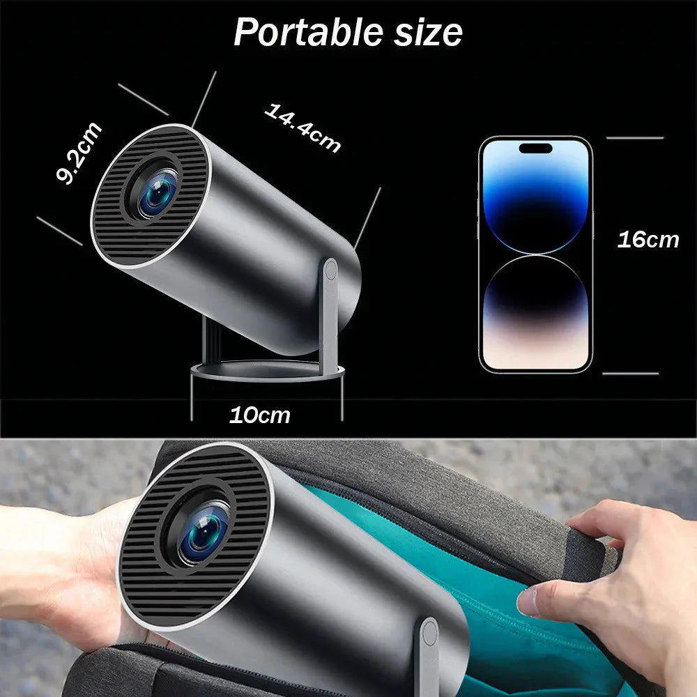 Proyector 4K portátil - Proyector de cine en casa para exteriores