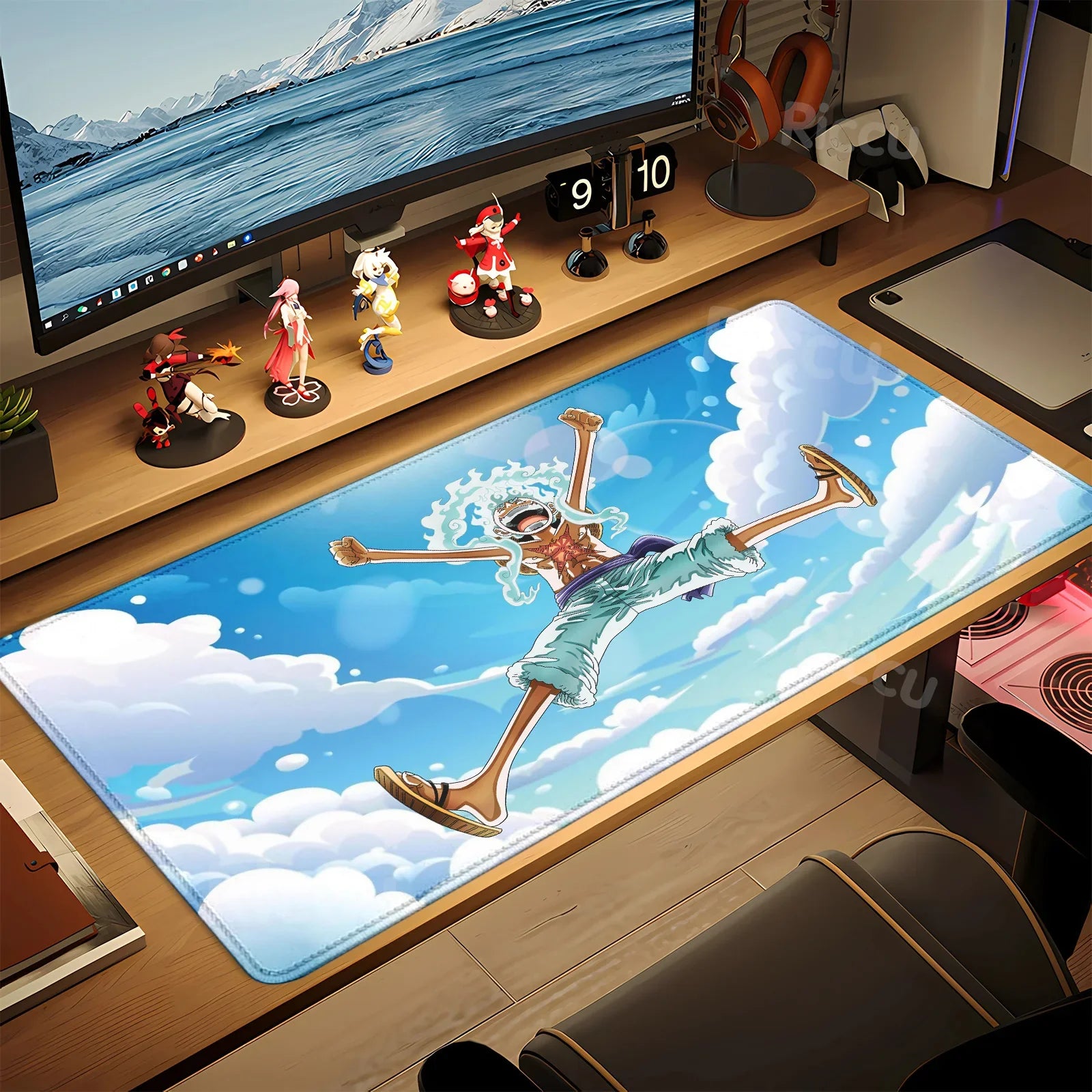 HD peripherals One P-Piece Gaming Mouse Pad Japan Anime Gamer Keyboard PC Mouse Mat Rubber Cartoon Motbook Computer Book cushion