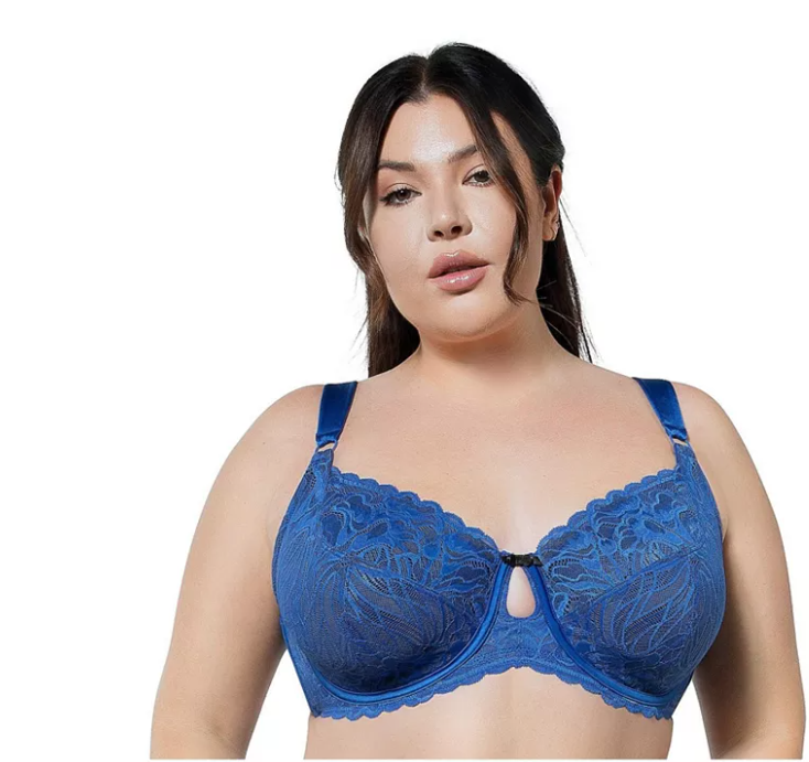 Sujetador sin forro de encaje Charlotte de PARFAIT para mujer - Zafiro - 34DD