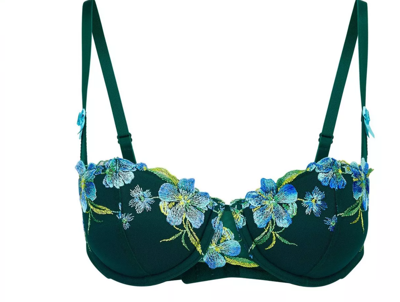 Sujetador Balconet con Push-Up Daphne de Adore Me para Mujer - 34C/Verde Floral