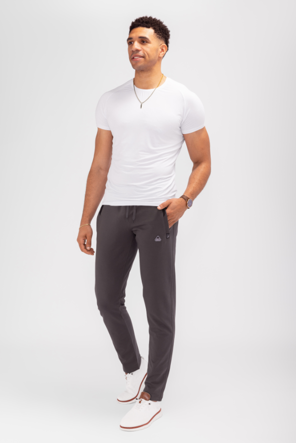 Pantalones de chándal deportivos cómodos para todo el día - Con forma cónica (Talla alta)