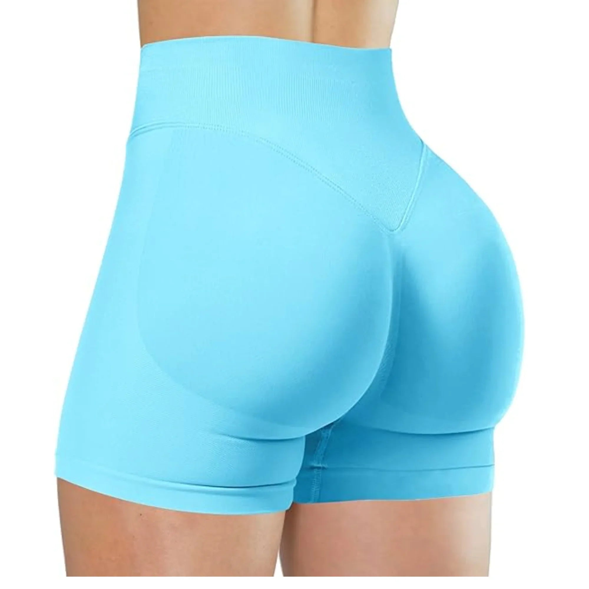 Pantalones cortos de yoga de cintura alta para verano, a la moda y sexys, para correr, fitness, leggings de yoga de color sólido