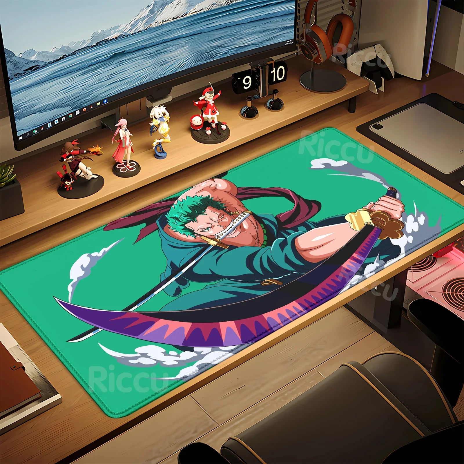 HD peripherals One P-Piece Gaming Mouse Pad Japan Anime Gamer Keyboard PC Mouse Mat Rubber Cartoon Motbook Computer Book cushion