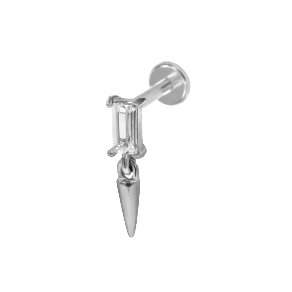Lightning Internal Thread Labret Piercing Crown Bee Flowers Cartilage Earring Tragus Conch 316L Stainlesss Steel Body Jewelry