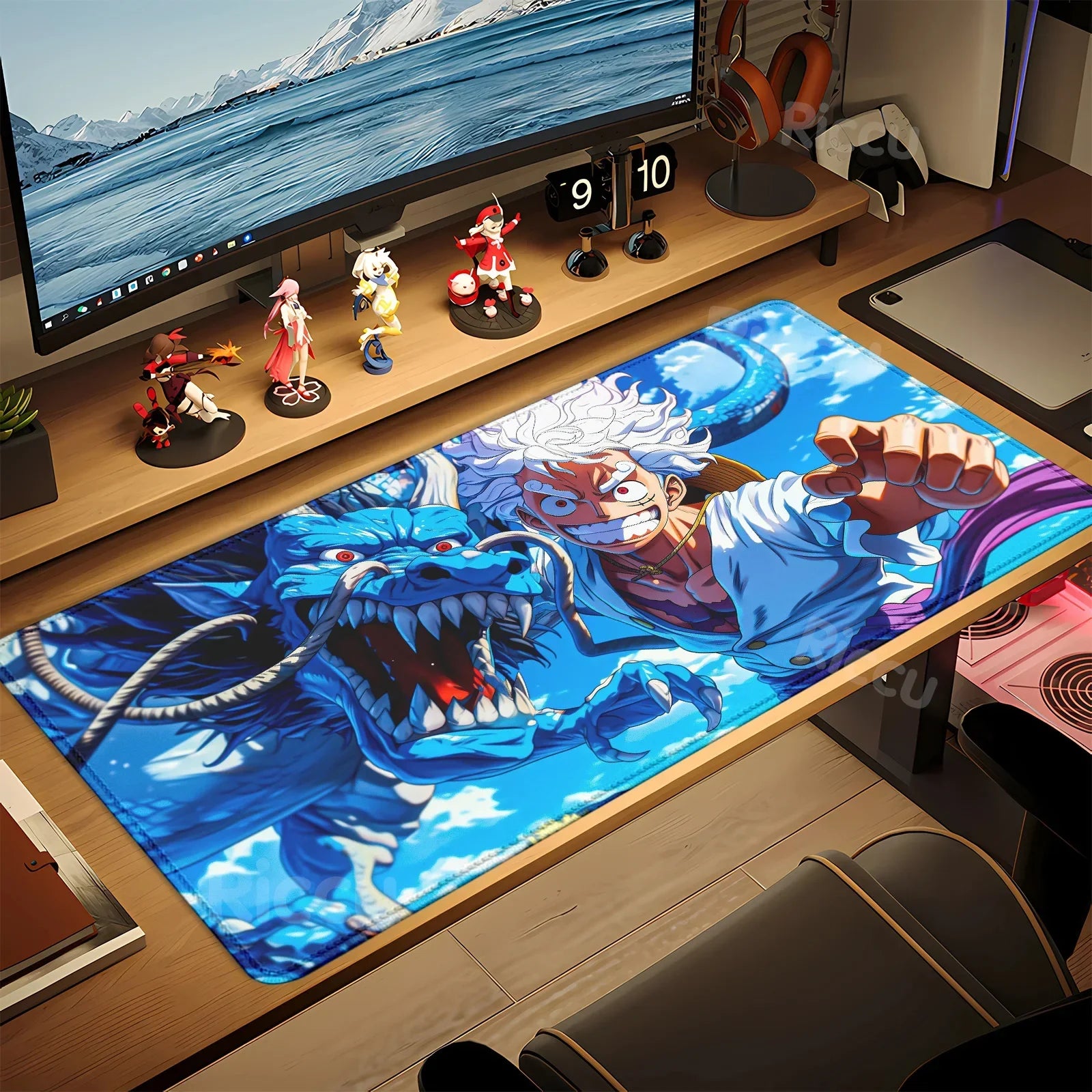HD peripherals One P-Piece Gaming Mouse Pad Japan Anime Gamer Keyboard PC Mouse Mat Rubber Cartoon Motbook Computer Book cushion