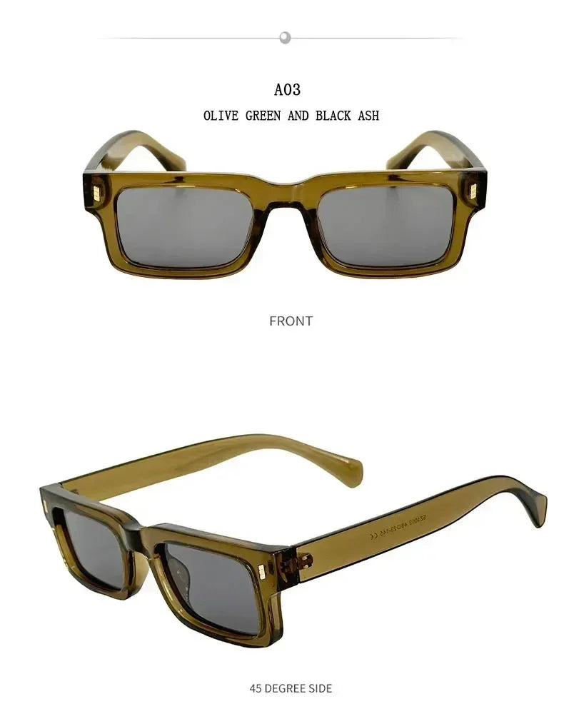 Gafas De Sol De Moda Para Hombre Lentes Vintage Retro Cuadradas Para Mujer Gafas De Sol Trendy Y A La Moda Gafas De Sol Hombre Zonnebril