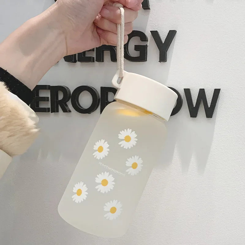 Botella de agua termo portátil | Termo Kawaii de acero inoxidable para el verano