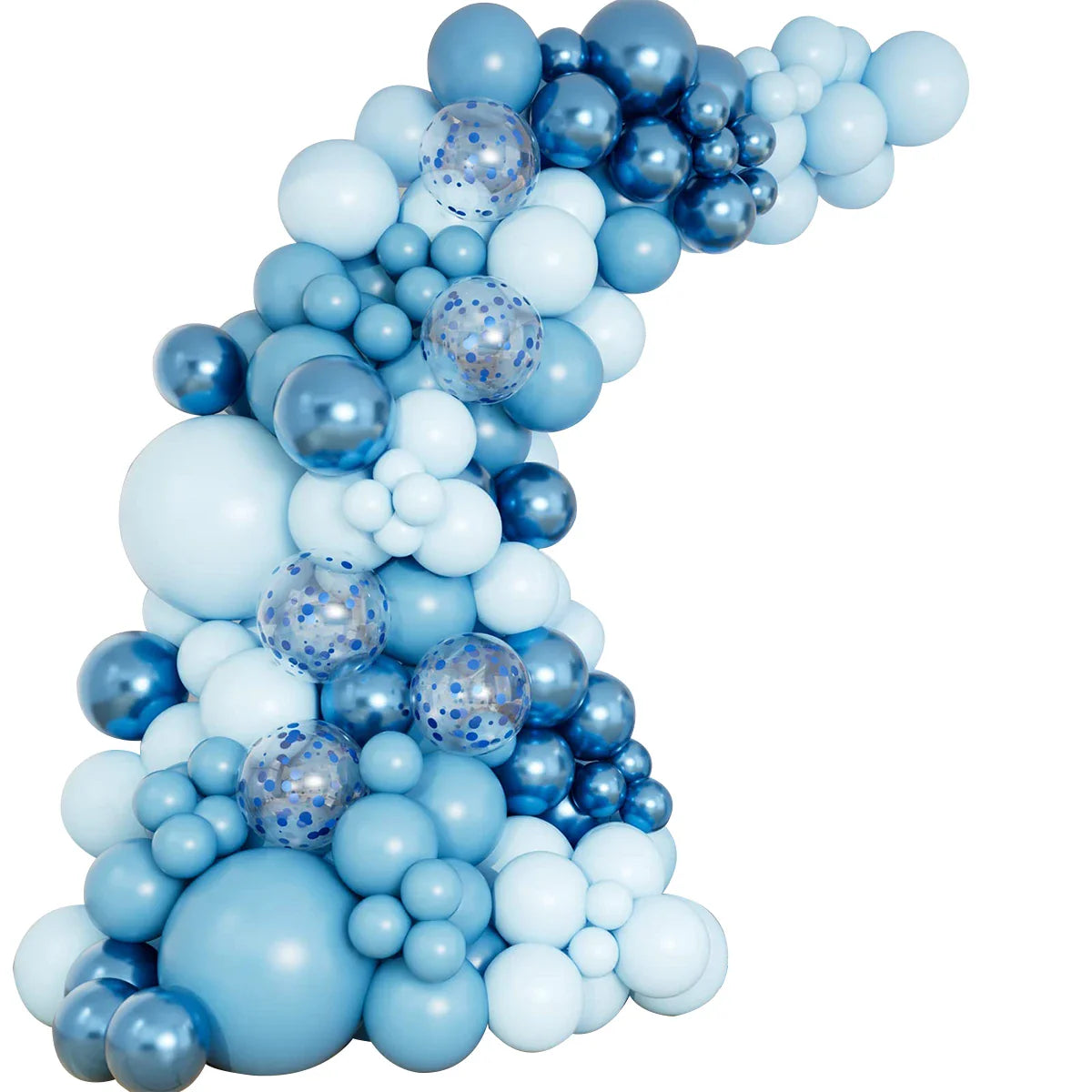 Kit de arco de guirnalda de globos azules, decoración de fiesta de cumpleaños para niños y hombres, artículos para fiesta de bodas y cumpleaños, decoración para baby shower, globos de látex