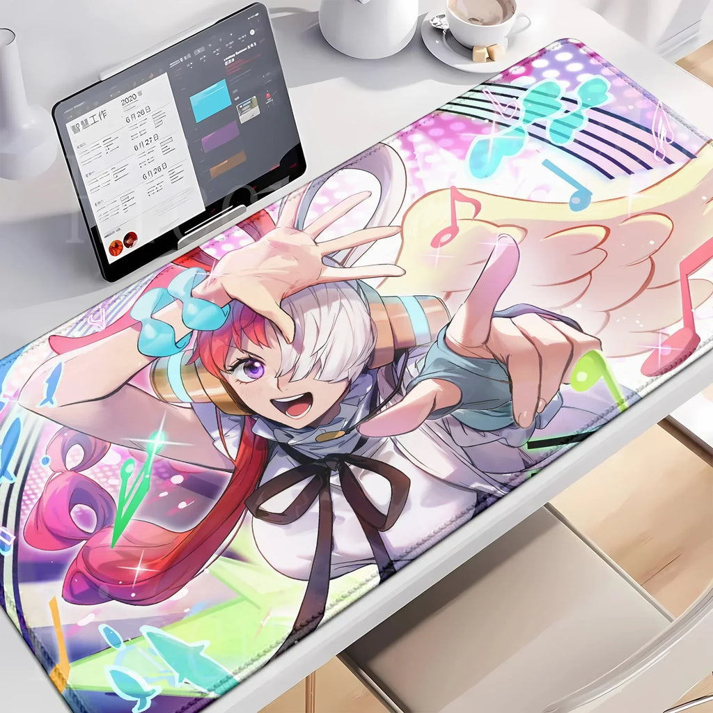 HD peripherals One P-Piece Gaming Mouse Pad Japan Anime Gamer Keyboard PC Mouse Mat Rubber Cartoon Motbook Computer Book cushion