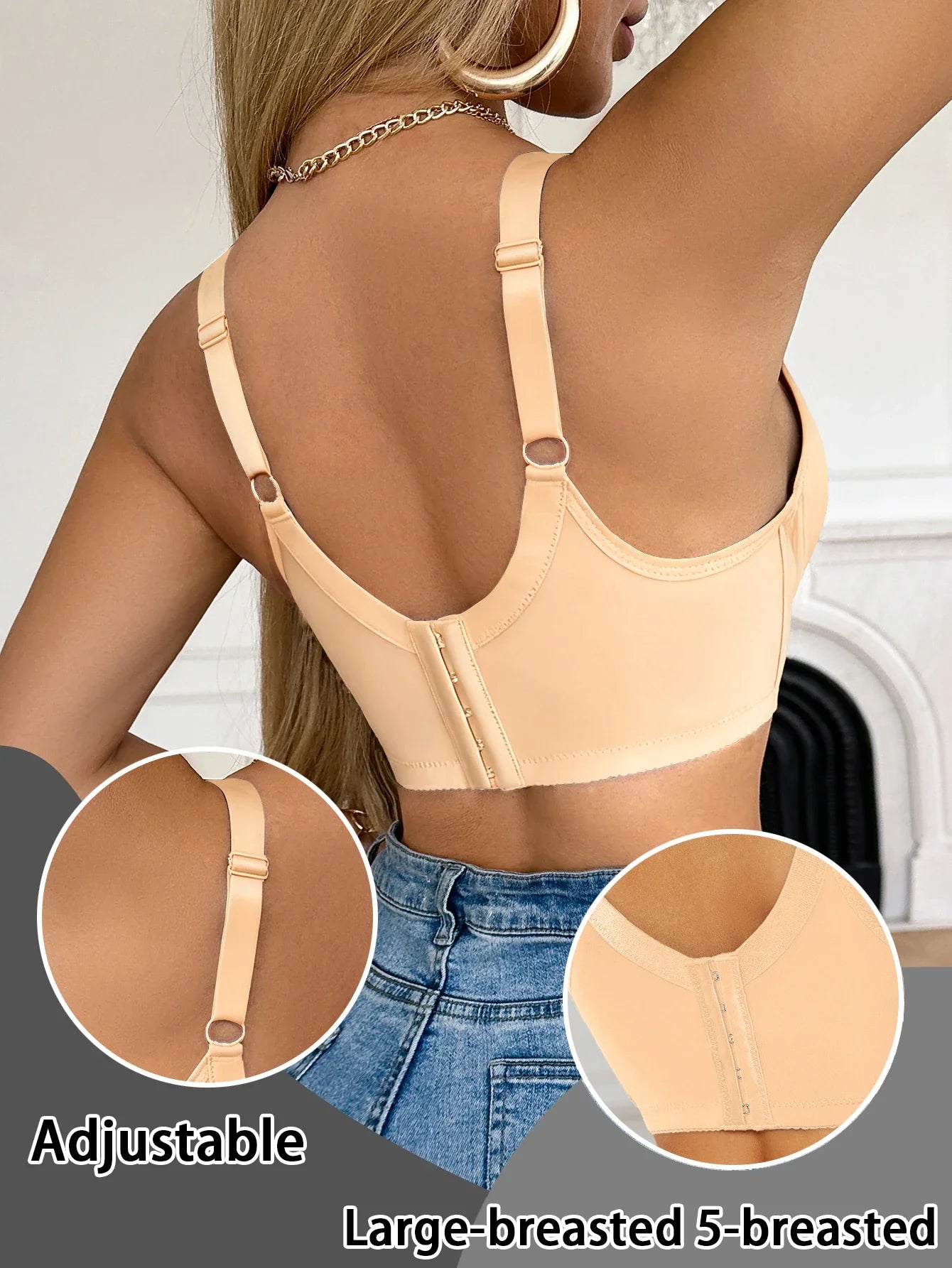 Sujetador Push UP para mujer, con ribete de encaje, copa B C, acolchado, realza el busto, brasier sexy, soporte lateral, función de comodidad