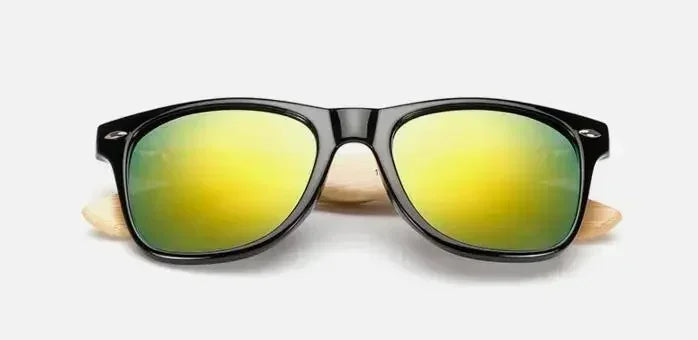 Ralferty Gafas de Sol Retro de Madera para Hombre, Gafas de Sol de Bambú para Mujer, Marca Deportiva, Gafas de Espejo UV400, Gafas de Sol Masculinas, Lunettes, Oculos