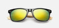 Ralferty Gafas de Sol Retro de Madera para Hombre, Gafas de Sol de Bambú para Mujer, Marca Deportiva, Gafas de Espejo UV400, Gafas de Sol Masculinas, Lunettes, Oculos