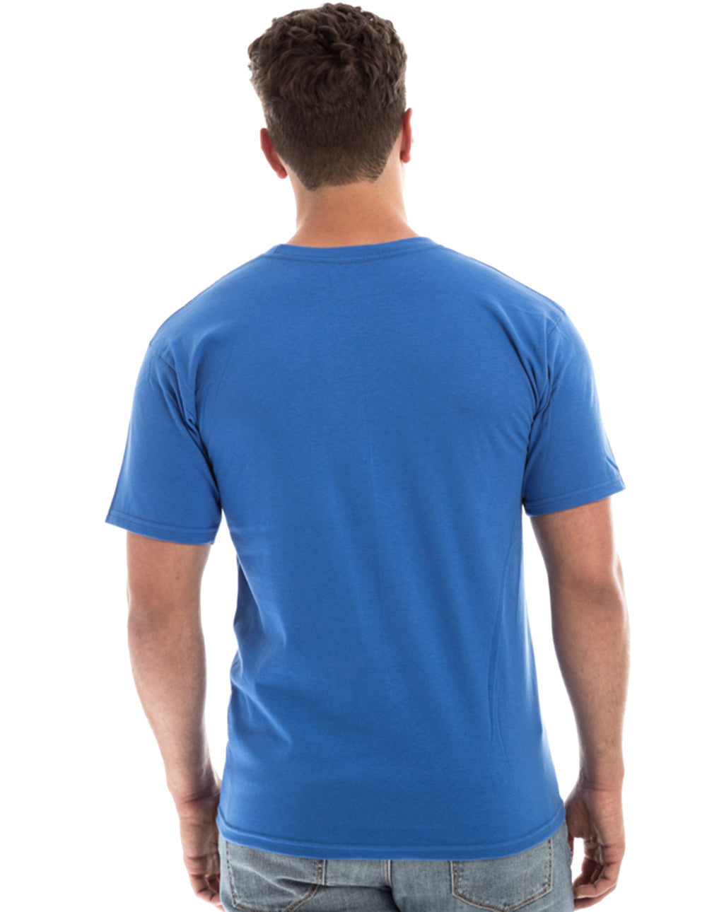 Camiseta retro de cuello redondo hilada en anillo 2100