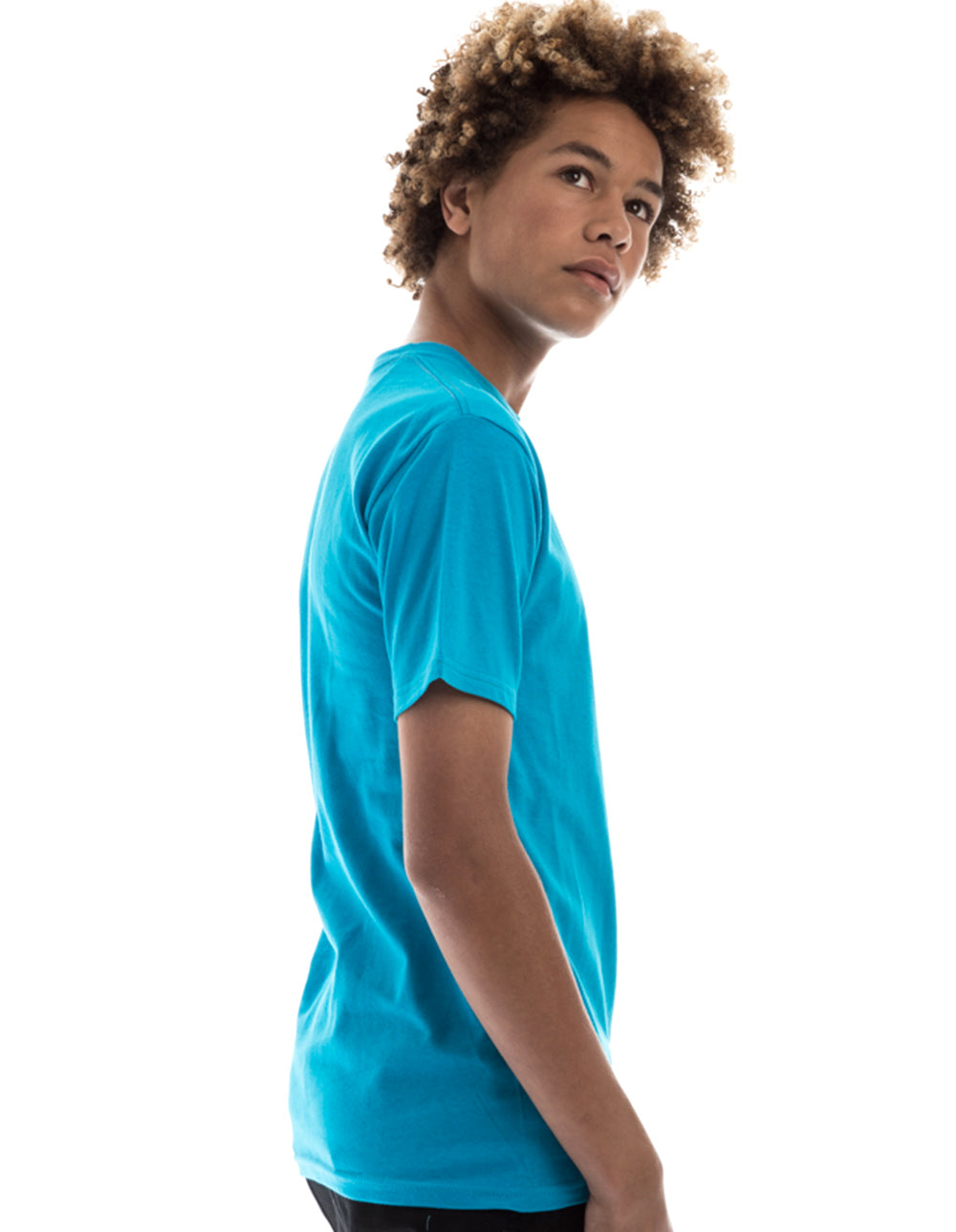 Camiseta retro de cuello redondo hilada en anillo 2100