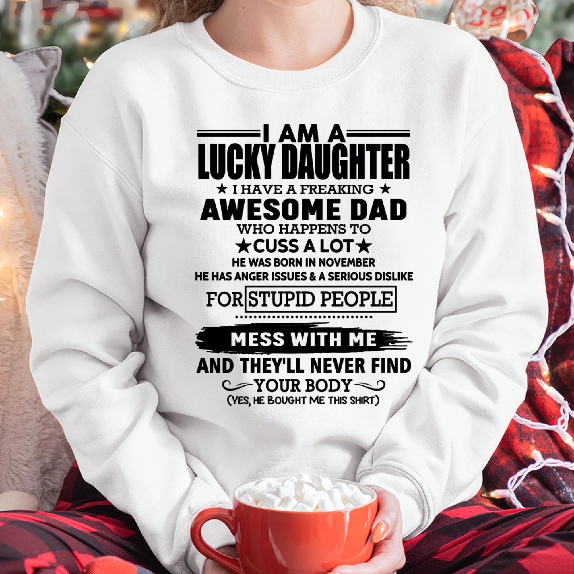 Noviembre - Soy una hija afortunada - Regalo para hija de papá - NGHL11 (SKU-T1406DD-11)